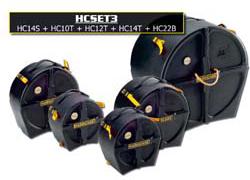 Hardcase Pre-packed Standard Set Hn14s, 12t, 13t, 16ft, 22b - Koffer für Toms - Variation 1
