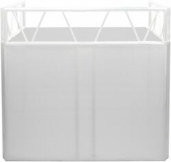 Indio DJ Booth Scrim, white