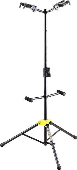 Hercules Stand Gs422b Floor Autogrip Pour 2 Guitares Ou Basses Avec Barres De Soutien - Gitarrenständer - Main picture