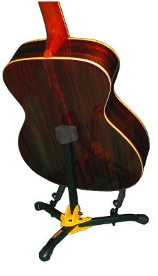 Hercules Stand Gs401bb Floor Mini Acoustic Guitare Ou Basse Avec Housse - Gitarrenständer - Variation 1