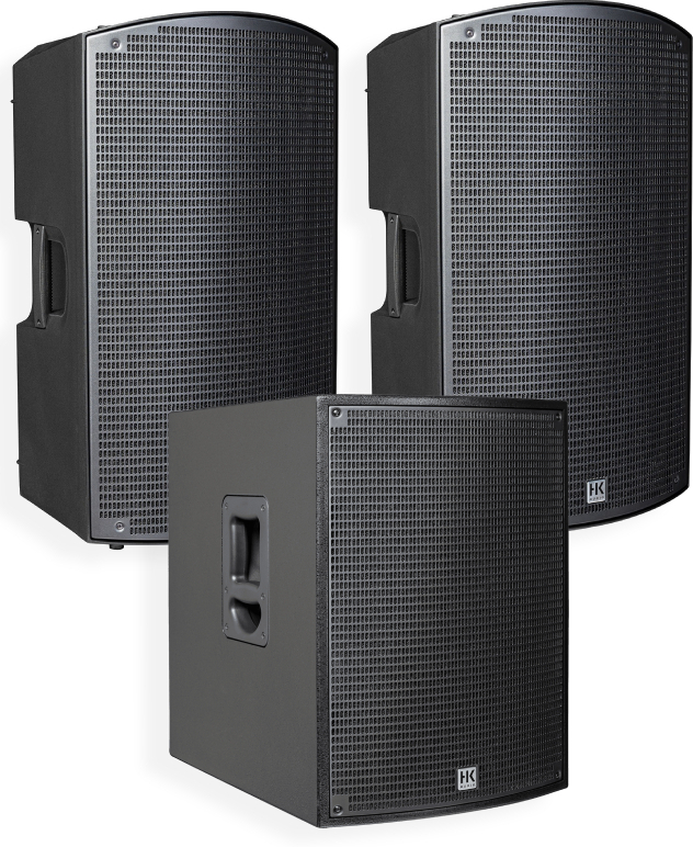 Hk Audio 2 X Sonar 115xi + Sonar 115 Sub D - Komplettes PA System Set - Main picture