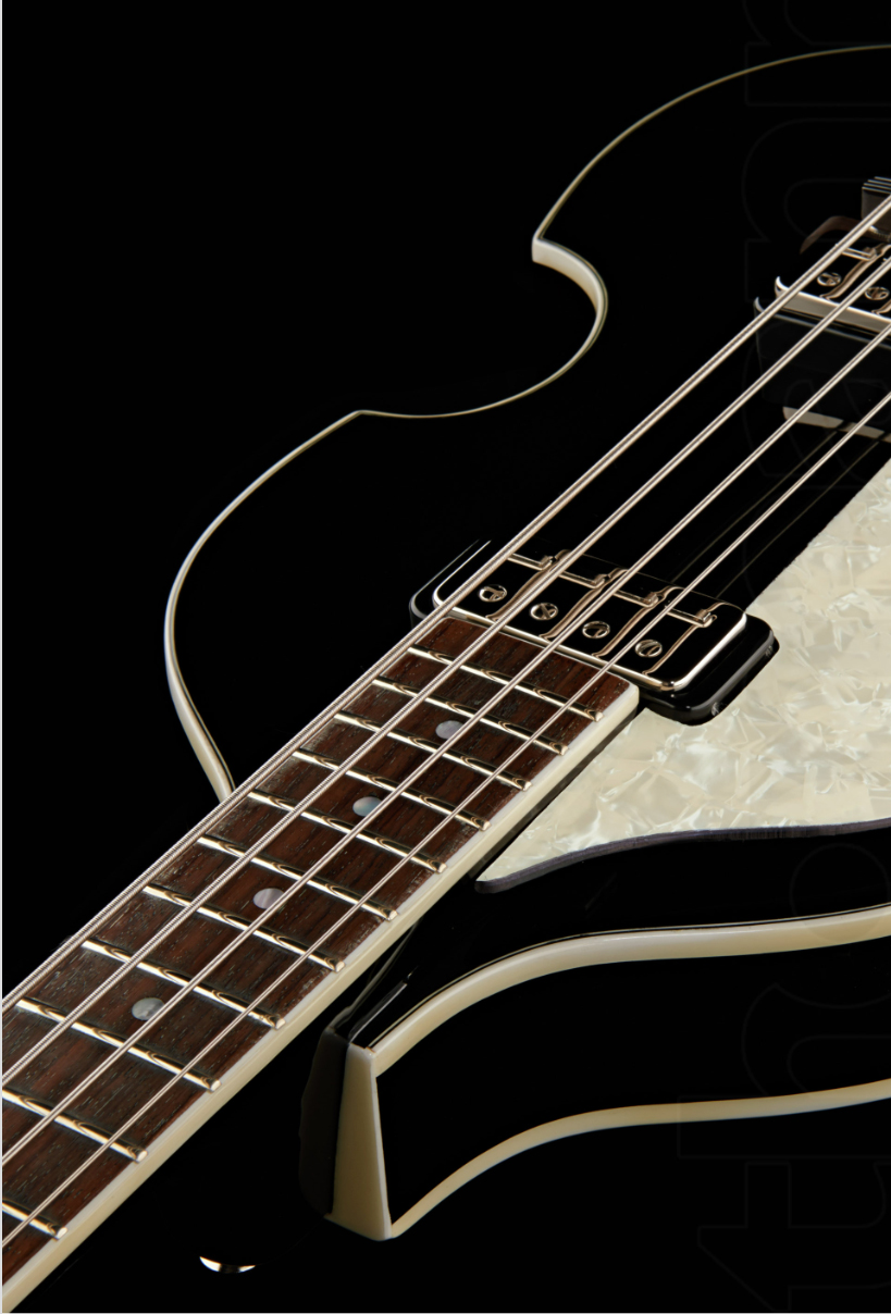 Hofner Violin Bass Contemporary Hct-500/1-sb - Black - Solidbody E-bass - Variation 4