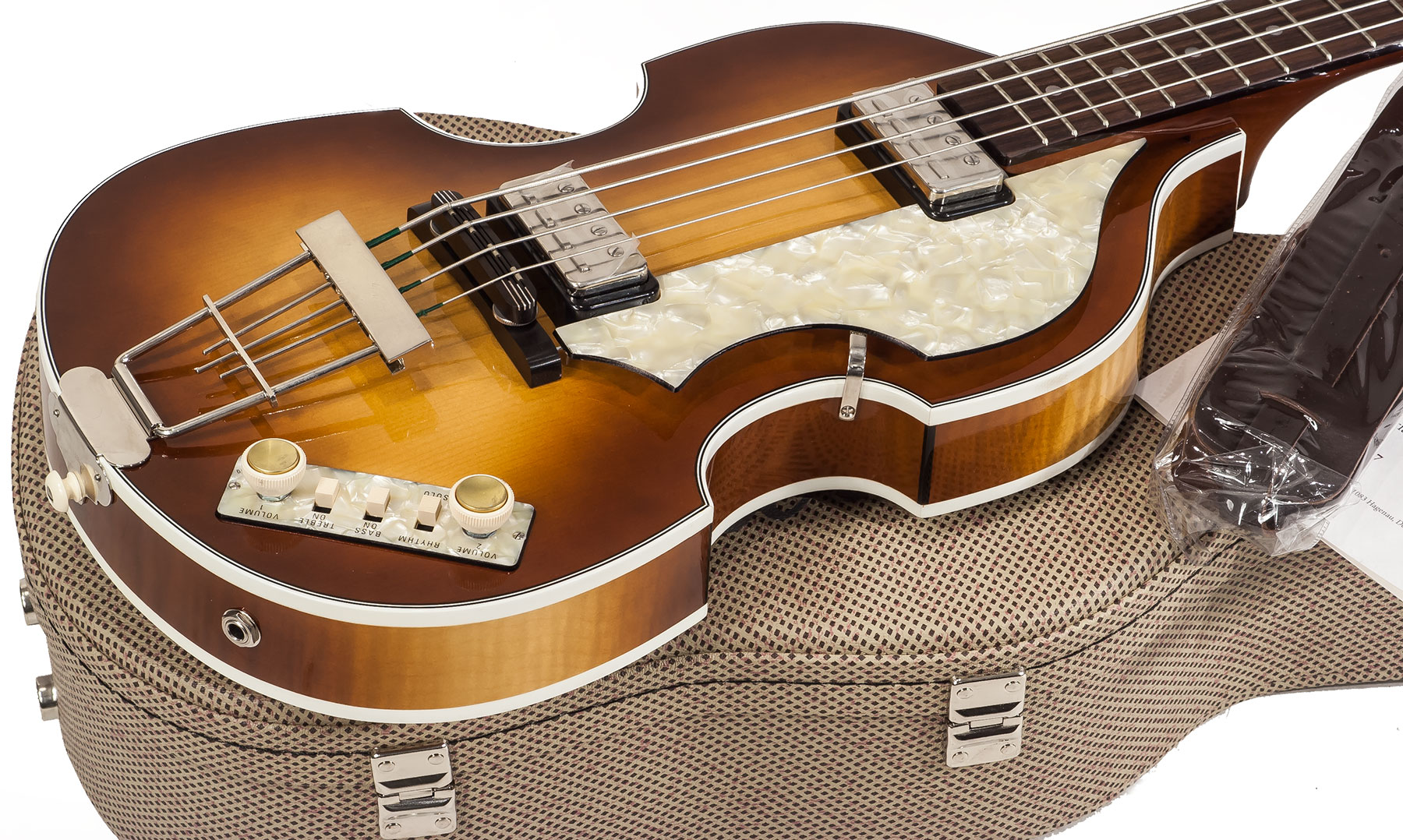 Hofner Violin Bass Mersey H500/1-62-0 - Vintage Sunburst - Halbakustiche Bass - Variation 2