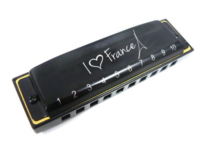 Hohner 559/20 Souvenir I Love France - Chromatische Mundharmonikas - Variation 1