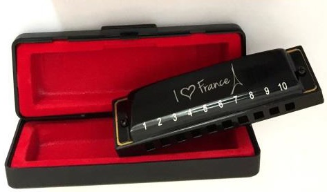 Hohner 559/20 Souvenir I Love France - Chromatische Mundharmonikas - Variation 2