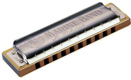 Chromatische mundharmonikas Hohner Marine Band 1896-20 en Mi