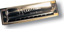 Chromatische mundharmonikas Hohner MS JJ Milteau Deep blues - en Do