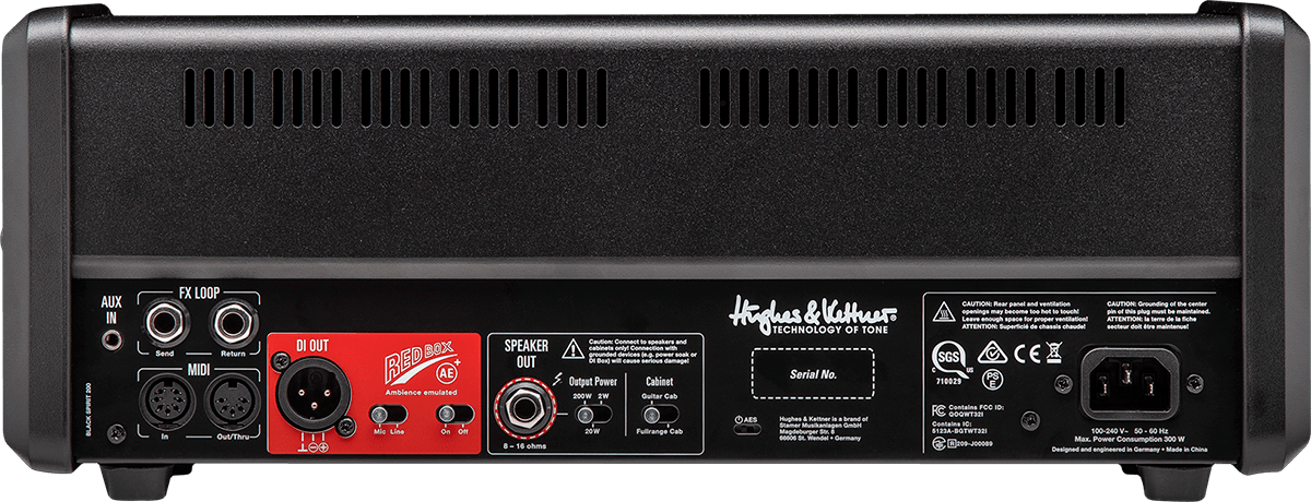 Hughes & Kettner Black Spirit 200 Head 2-20-200w - E-Gitarre Topteil - Variation 2