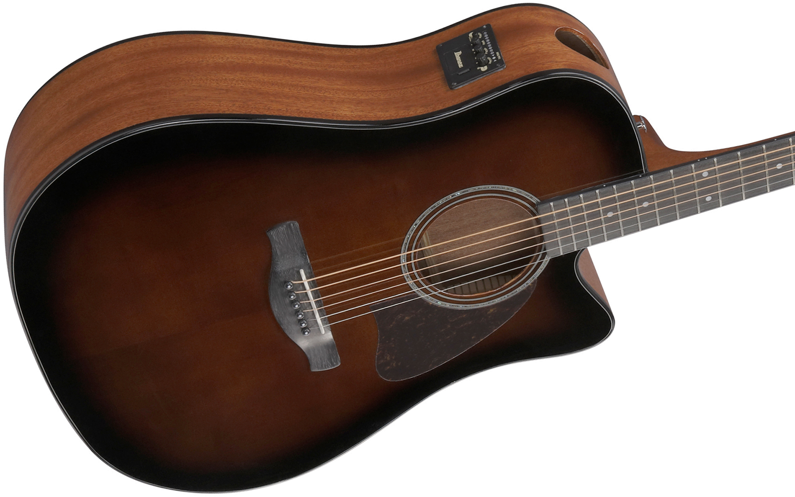Ibanez Aad51ce Dvs Advanced Dreadnought Cw Epicea Sapele Pur - Dark Violin Sunburst - Folk-Gitarre - Variation 2