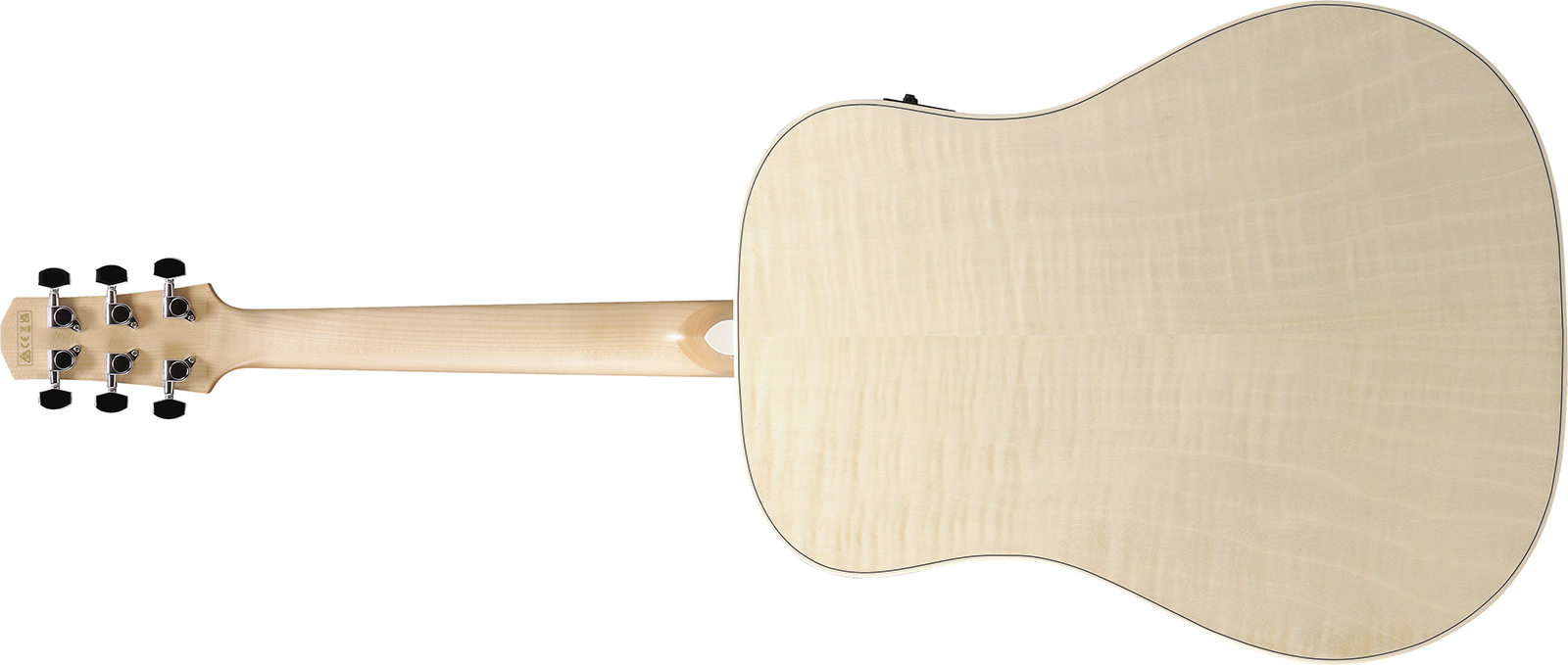 Ibanez Aad77m1e Oaw Advanced Dreadnought Cw Epicea Erable Mn - Open Pore Antique White - Folk-Gitarre - Variation 1