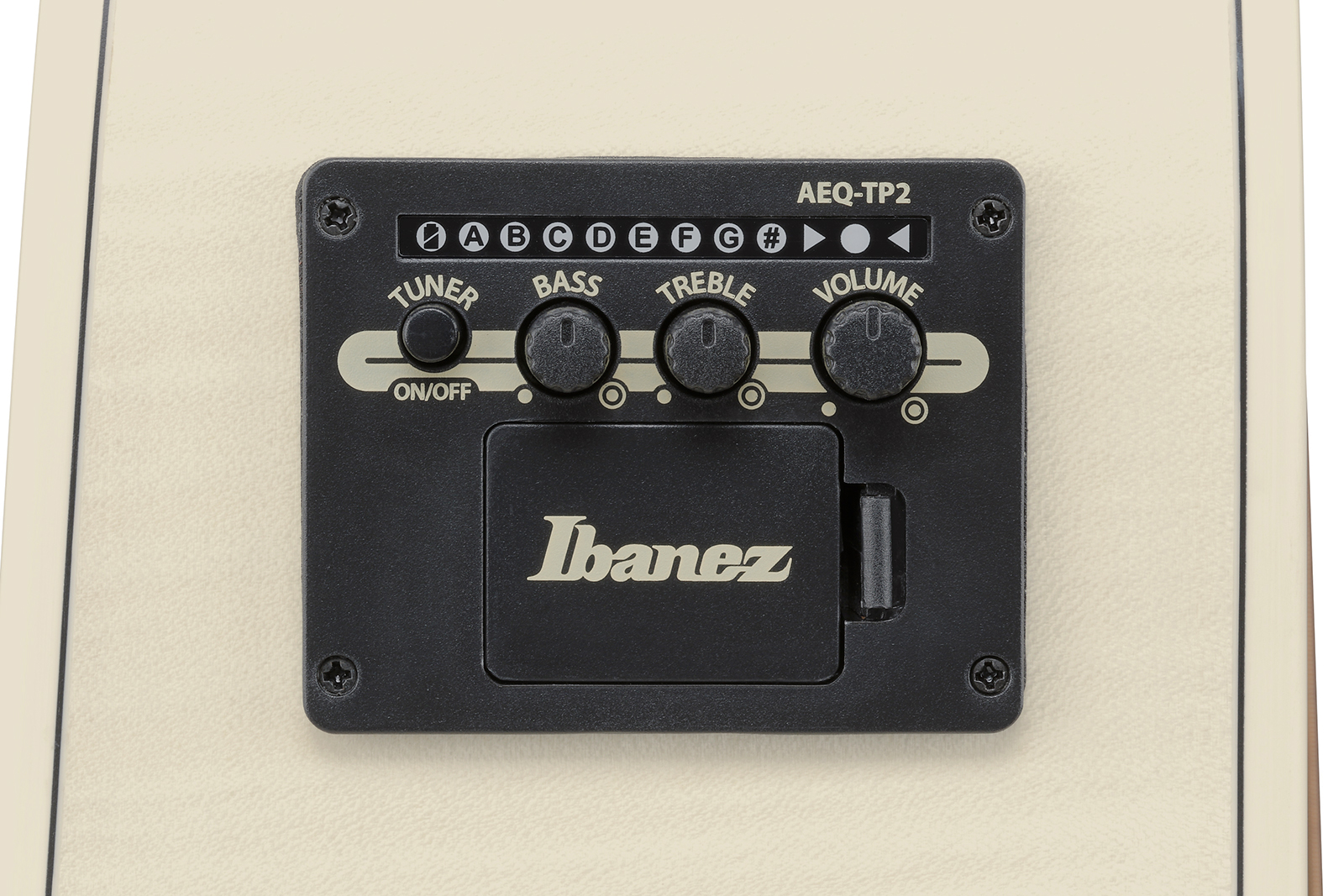 Ibanez Aad77m1e Oaw Advanced Dreadnought Cw Epicea Erable Mn - Open Pore Antique White - Folk-Gitarre - Variation 7