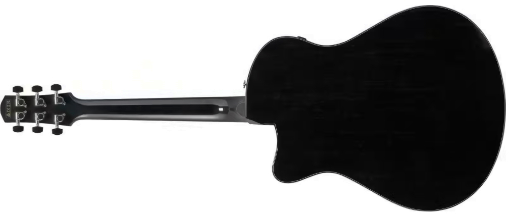 Ibanez Aam340ce Rub Advanced Auditorium Cw Tout Acajou Rw - Rustic Black - Folk-Gitarre - Variation 1
