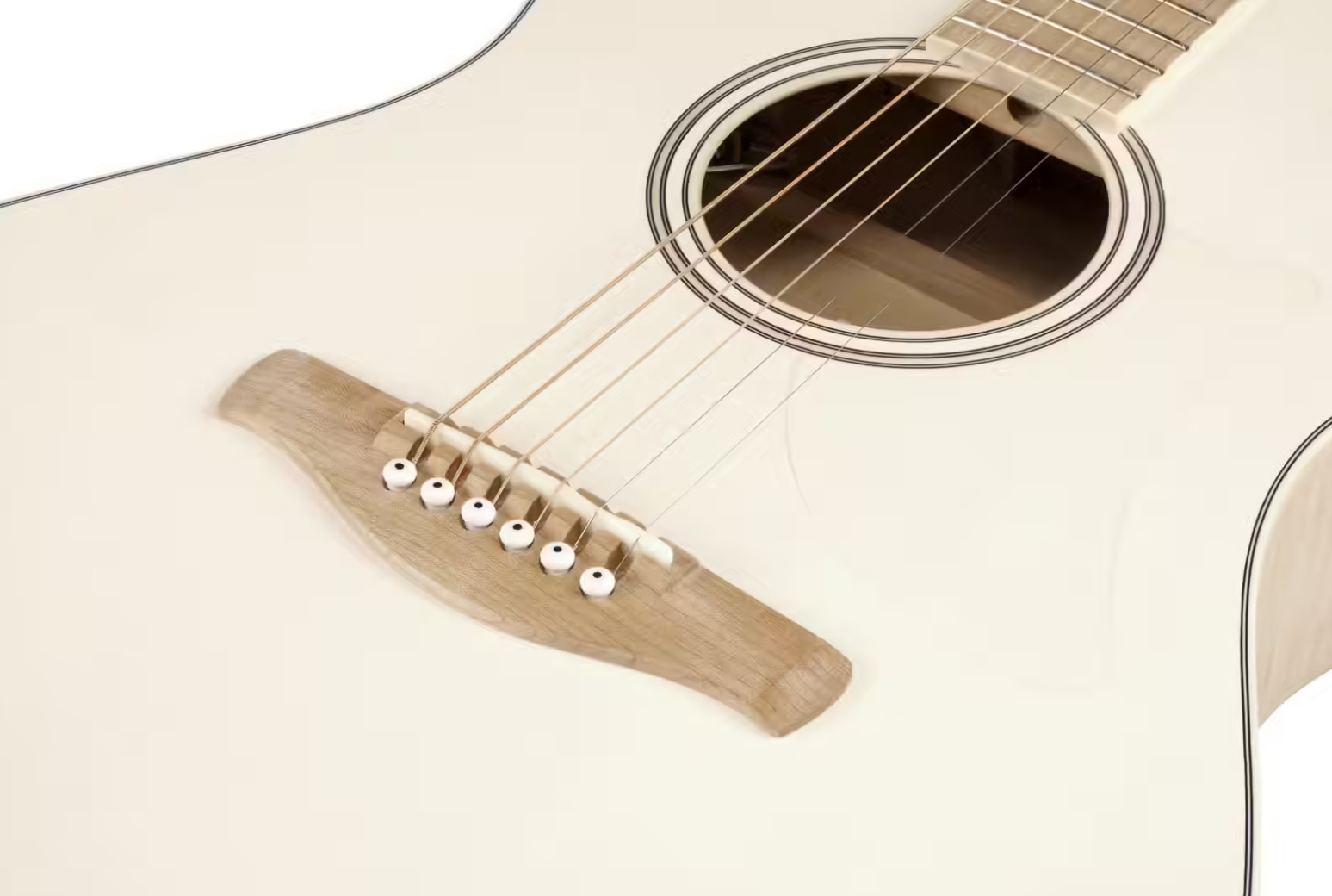 Ibanez Aam370e Oaw Advanced Auditorium Epicea Erable Mn - Open Pore Antique White - Folk-Gitarre - Variation 2