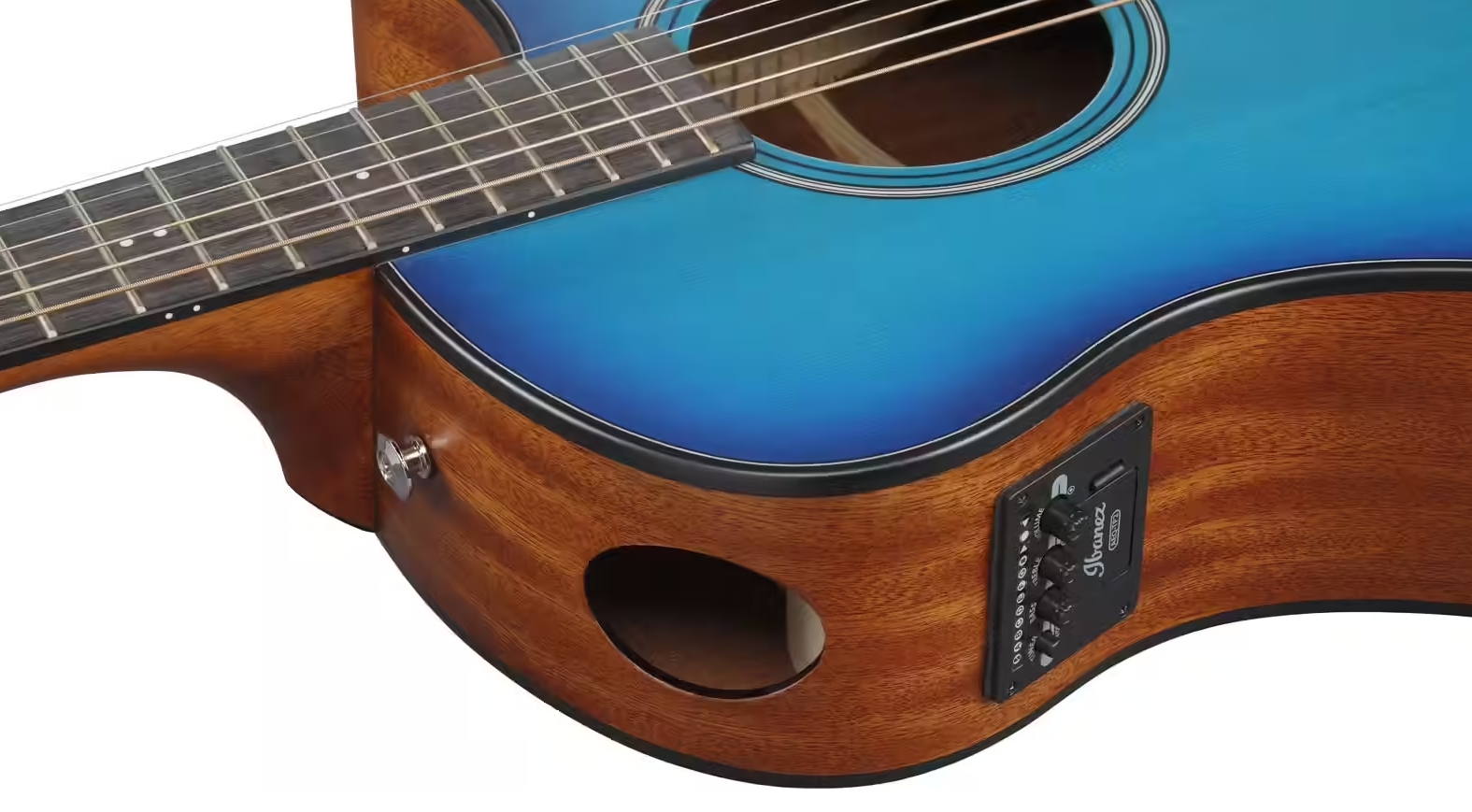 Ibanez Aam50ce Sbo Advanced Auditorium Cw Epicea Sapele Pur - Sapphire Blue Burst Open Pore - Folk-Gitarre - Variation 2
