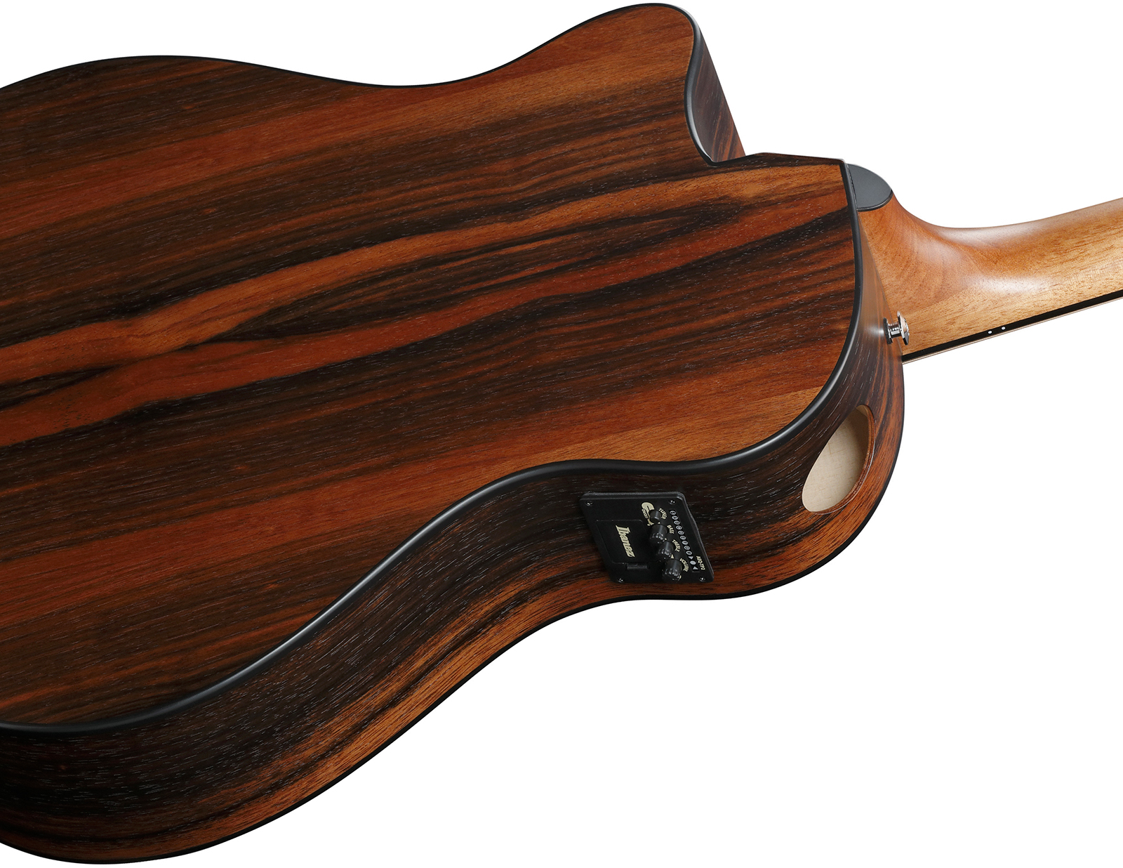 Ibanez Aam70ce Tbn Advanced Auditorium Cw Epicea Ebene Pur - Transparent Charcoal Burst - Folk-Gitarre - Variation 6