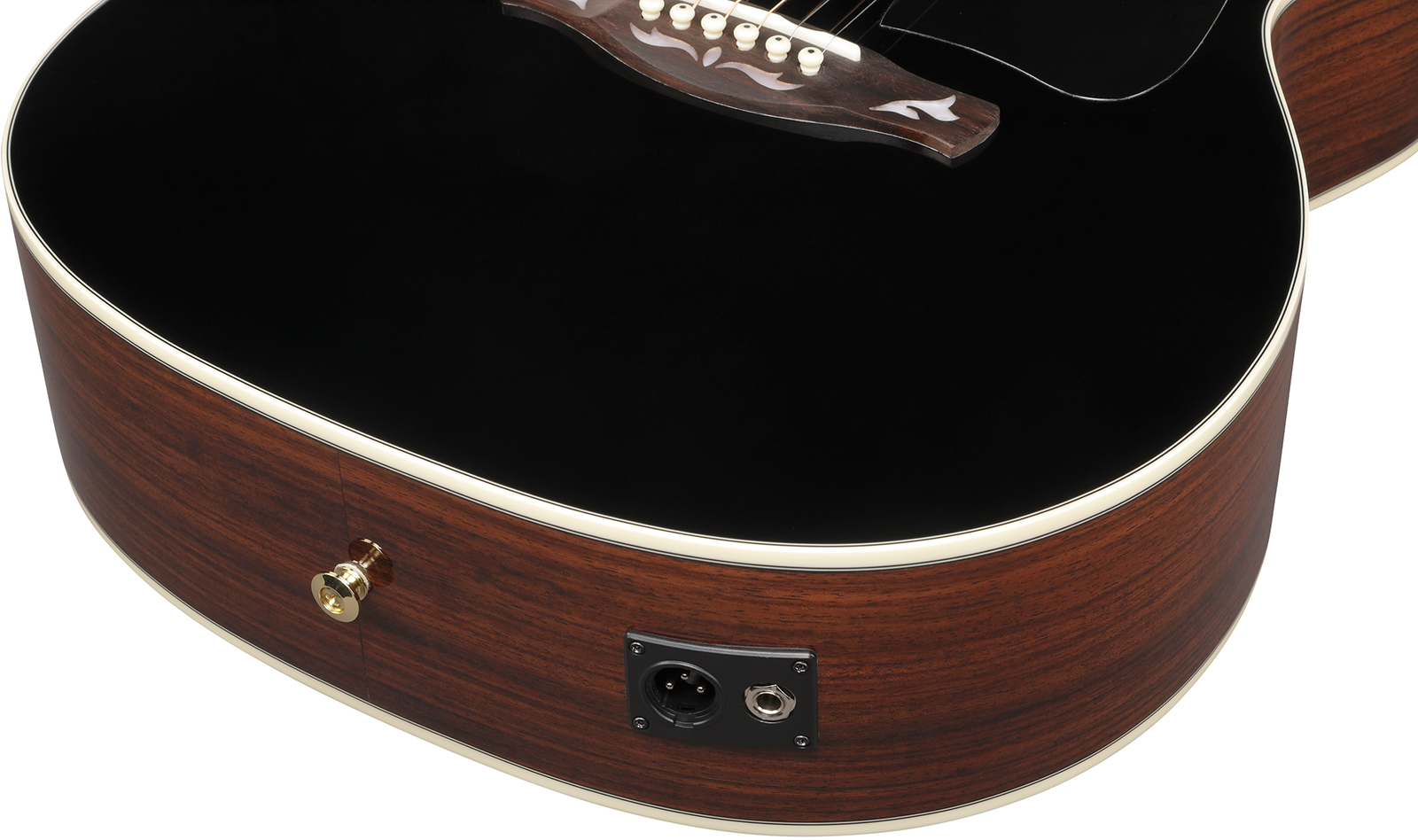 Ibanez Ac391rce Bkh Artwood Grand Concert Cw Shsc Epicea Palissandre Rw - Black Top - Folk-Gitarre - Variation 5