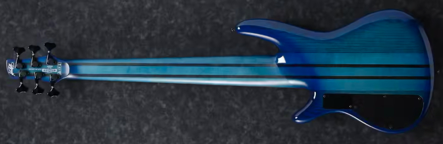 Ibanez Adam Nitti Anb306 Signature 6c Active Bartolini Pur - Transparent Blue - Solidbody E-bass - Variation 1