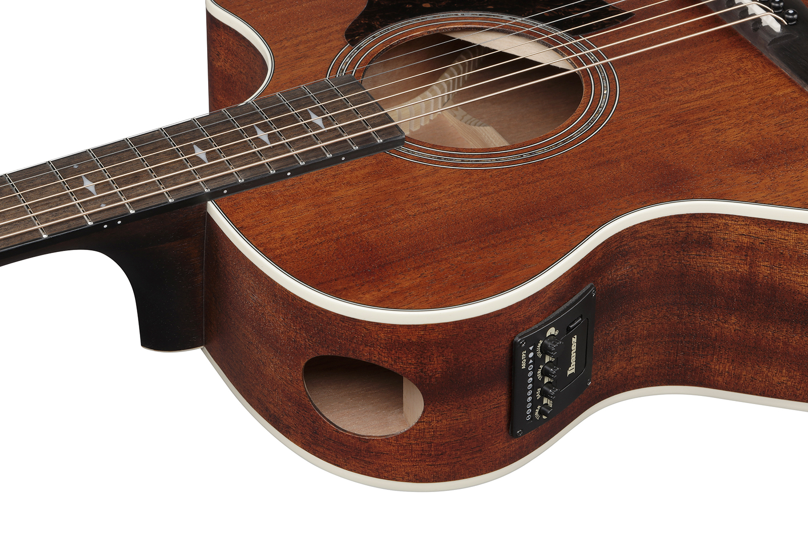 Ibanez Ae140 Opn Concert Thinline Cw Tout  Okoume Lau - Open Pore Natural - Folk-Gitarre - Variation 2