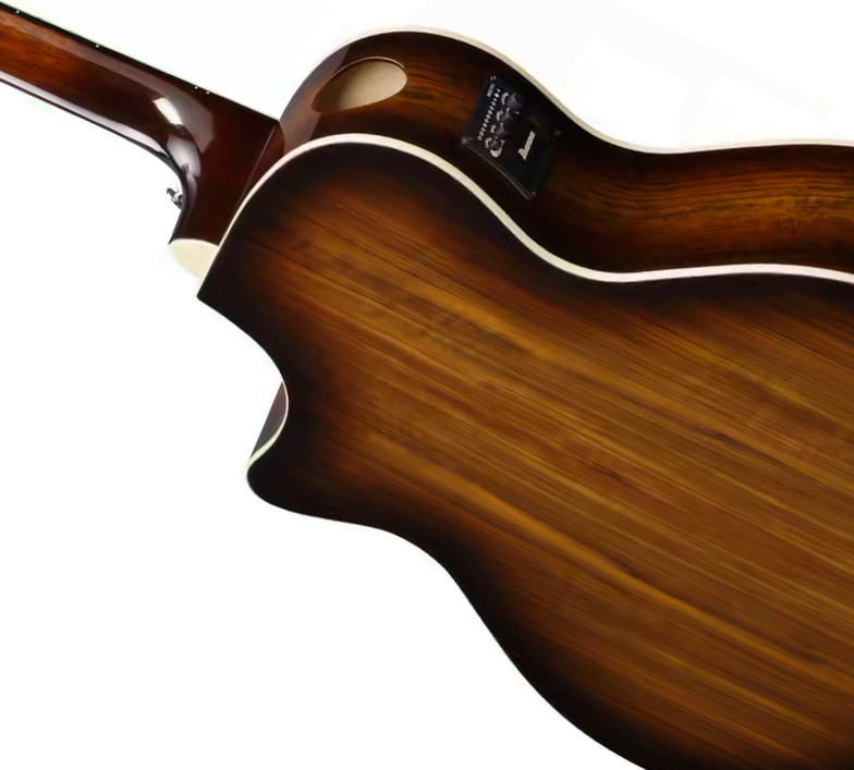 Ibanez Ae160 Vms Concert Thinline Cw Epicea Ovangkol  Ova - Vintage Mahogany Sunburst High Gloss - Folk-Gitarre - Variation 2