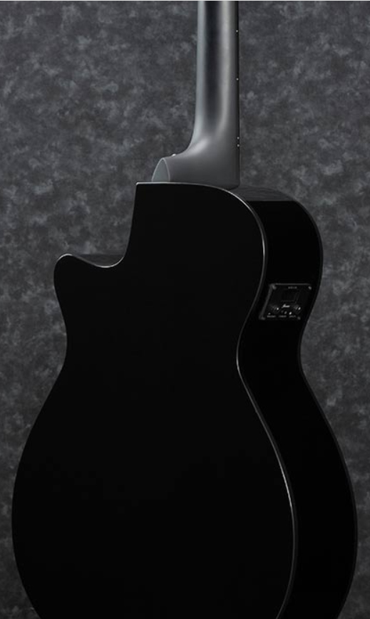 Ibanez Aeg50 Bk Concert Cw Epicea Sapele Wal - Black - Elektroakustische Gitarre - Variation 1