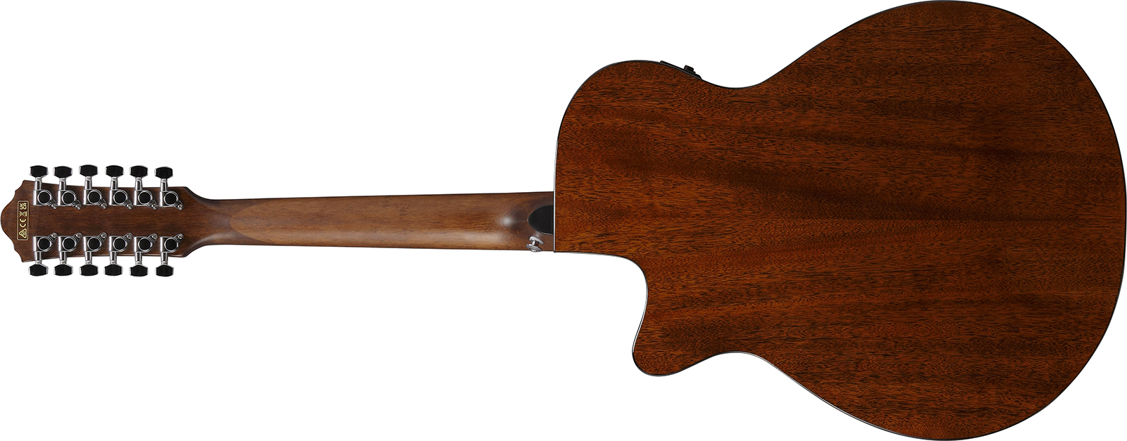 Ibanez Aeg5012 Bkh Concert 12c Epicea Okoume Lau - Black - Folk-Gitarre - Variation 1