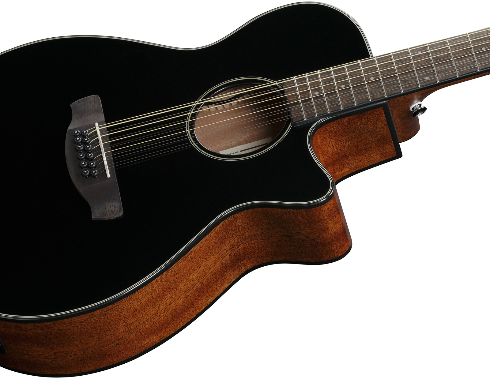 Ibanez Aeg5012 Bkh Concert 12c Epicea Okoume Lau - Black - Folk-Gitarre - Variation 3