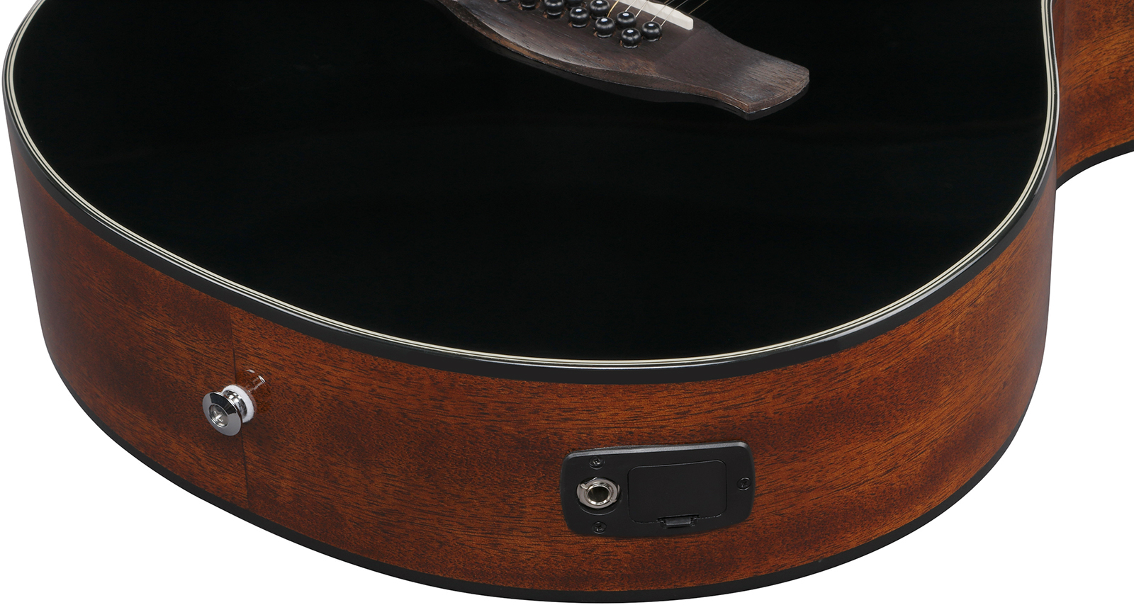 Ibanez Aeg5012 Bkh Concert 12c Epicea Okoume Lau - Black - Folk-Gitarre - Variation 4