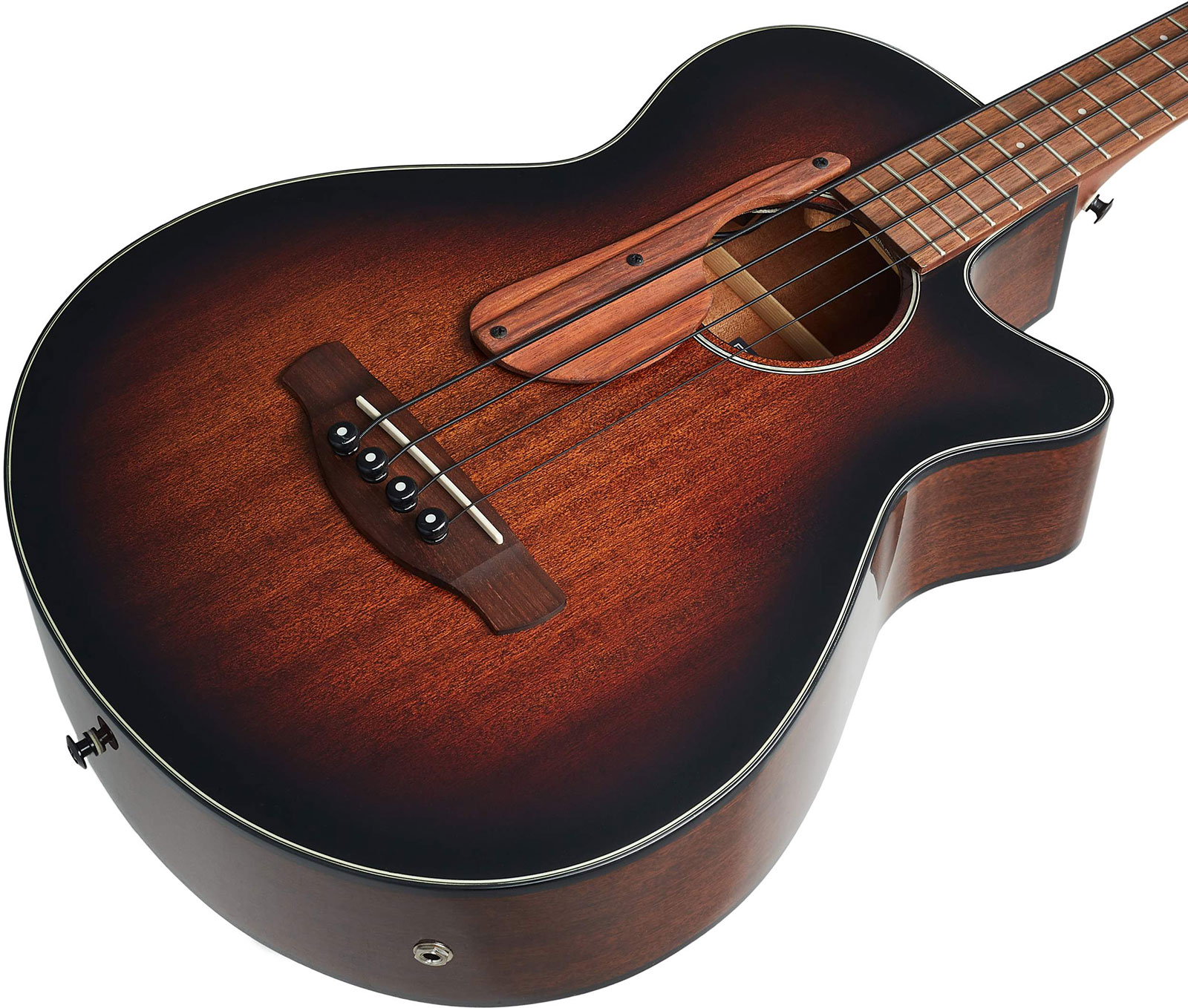 Ibanez Aegb24 Mhs Cw Tout Sapele Noy - Mahogany Sunburst Hg - Akustische Bass - Variation 2