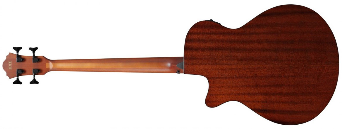 Ibanez Aegb24fe Mhs Fretless Cw Tout Sapele Noy - Mahogany Sunburst - Akustische Bass - Variation 2