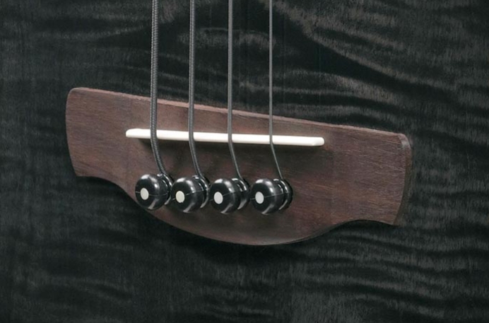 Ibanez Aegb25e Tkh Cw Epicea Sapele Rw - Transparent Black Sunburst - Akustische Bass - Variation 4