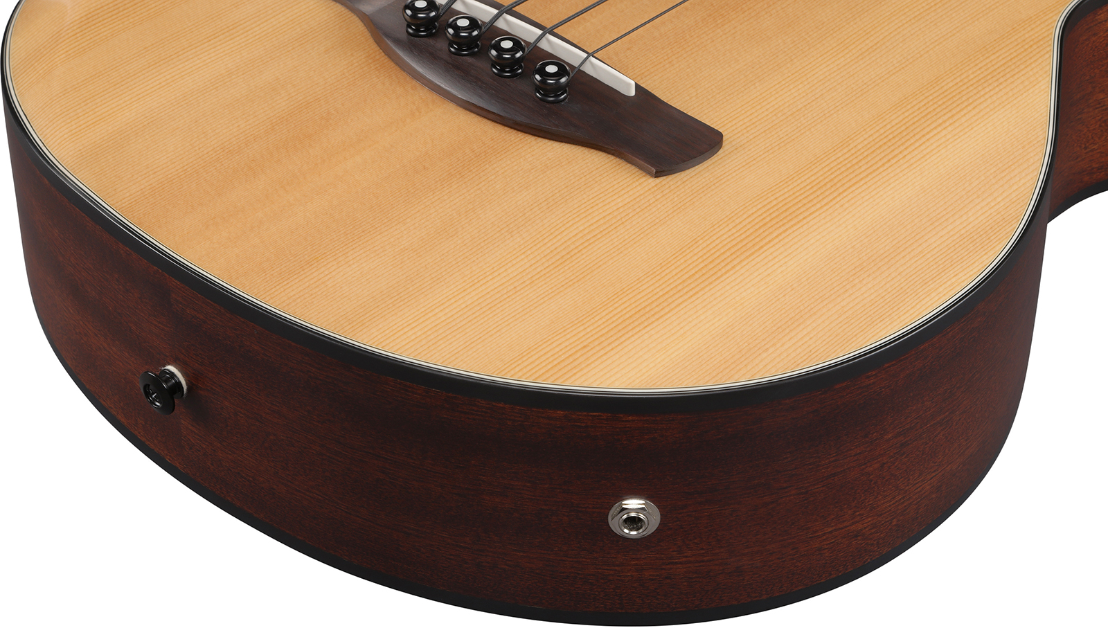 Ibanez Aegb30e Ntg Cw Epicea Sapele Rw - Natural - Akustische Bass - Variation 6