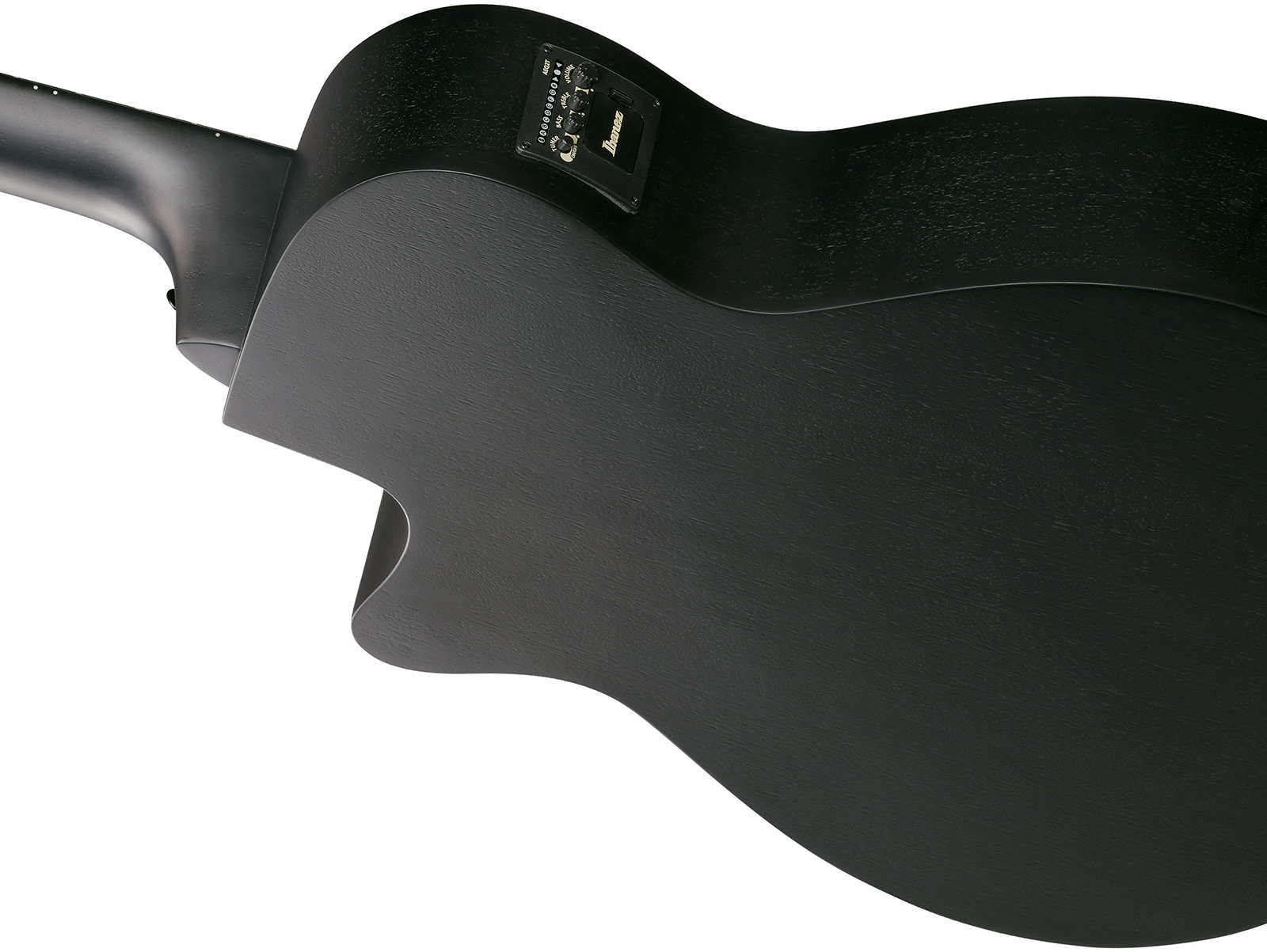 Ibanez Aegb420 Bot Cw Shsc Epicea Sapele Rw - Black Out - Akustische Bass - Variation 2