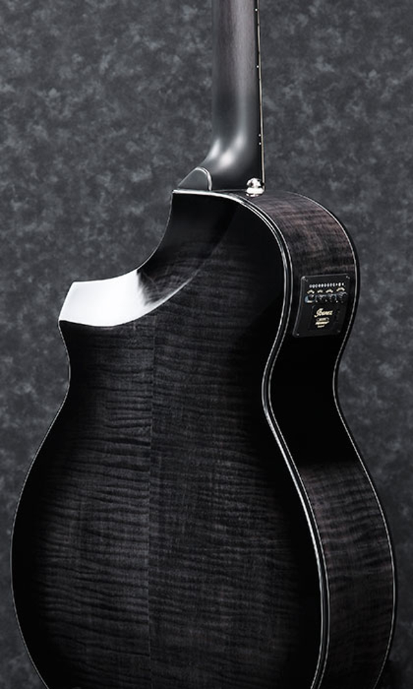 Ibanez Aewc400 Tks Grand Concert Cw Tout Erable Lau - Trans Black Sunburst - Elektroakustische Gitarre - Variation 2