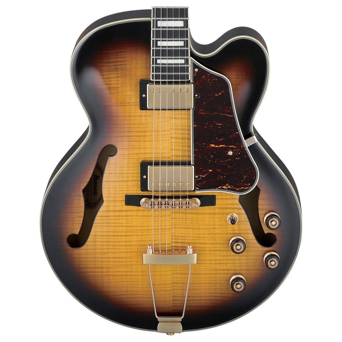 Ibanez Af95fm Ays  Artcore Expressionist Hh Ht Eb - Antique Yellow Sunburst - Hollowbody E-Gitarre - Variation 1