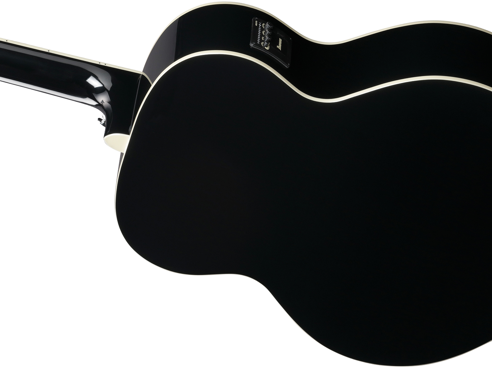 Ibanez Aj7012m1e Bk Jumbo 12c Epicea Okoume Lau - Black - Folk-Gitarre - Variation 5