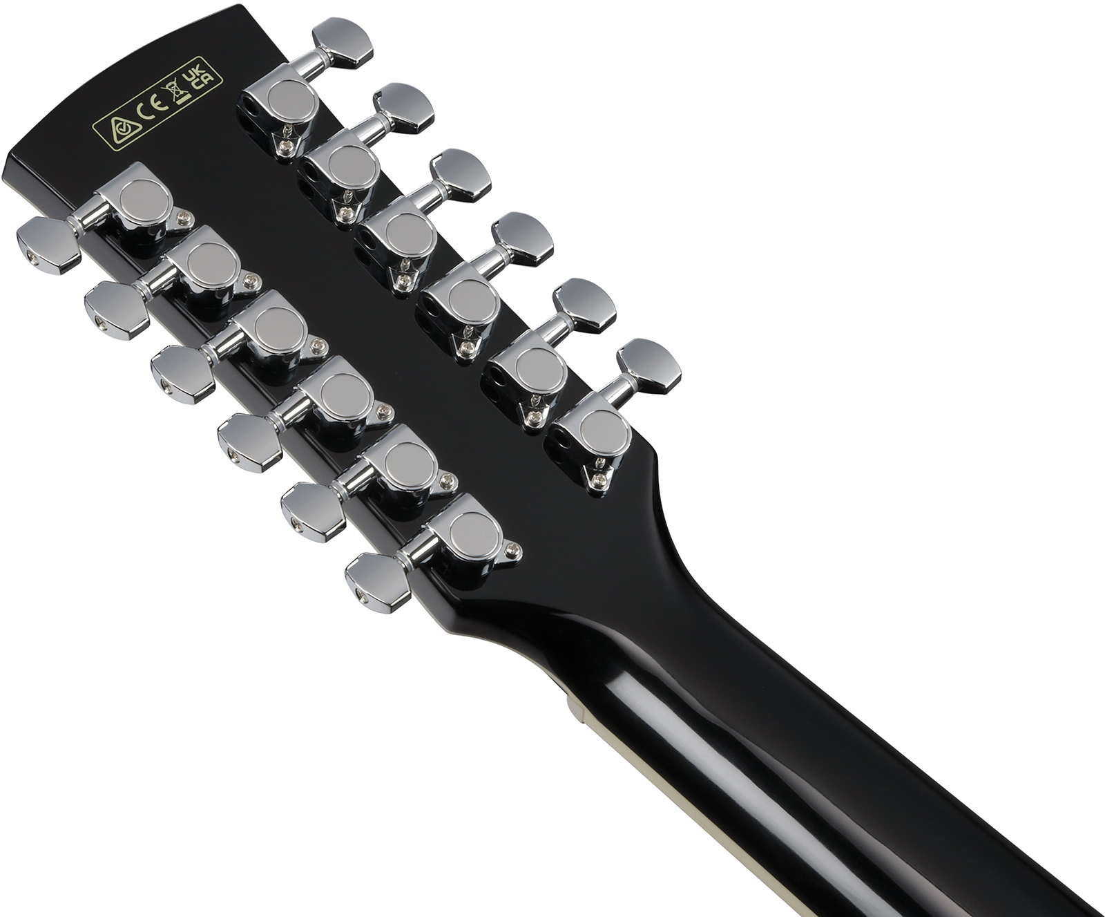 Ibanez Aj7012m1e Bk Jumbo 12c Epicea Okoume Lau - Black - Folk-Gitarre - Variation 6