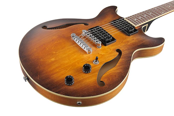 Ibanez Am53 Tf Artcore Hh Ht Lau - Tobacco Flat - Semi-Hollow E-Gitarre - Variation 2