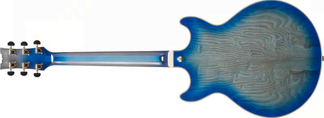 Ibanez Am93qa Jbb Artcore Expressionist 2h Ht Eb - Jet Blue Burst - Semi-Hollow E-Gitarre - Variation 1