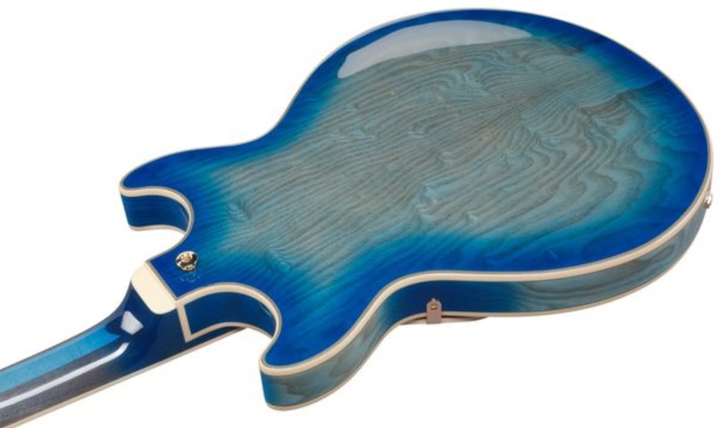 Ibanez Am93qa Jbb Artcore Expressionist 2h Ht Eb - Jet Blue Burst - Semi-Hollow E-Gitarre - Variation 3