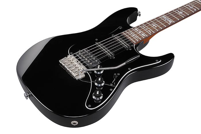 Ibanez Andy Timmons Atz300 Bk Jap Signature 3h Dimarzio Trem Rw - Black - Signature-E-Gitarre - Variation 2