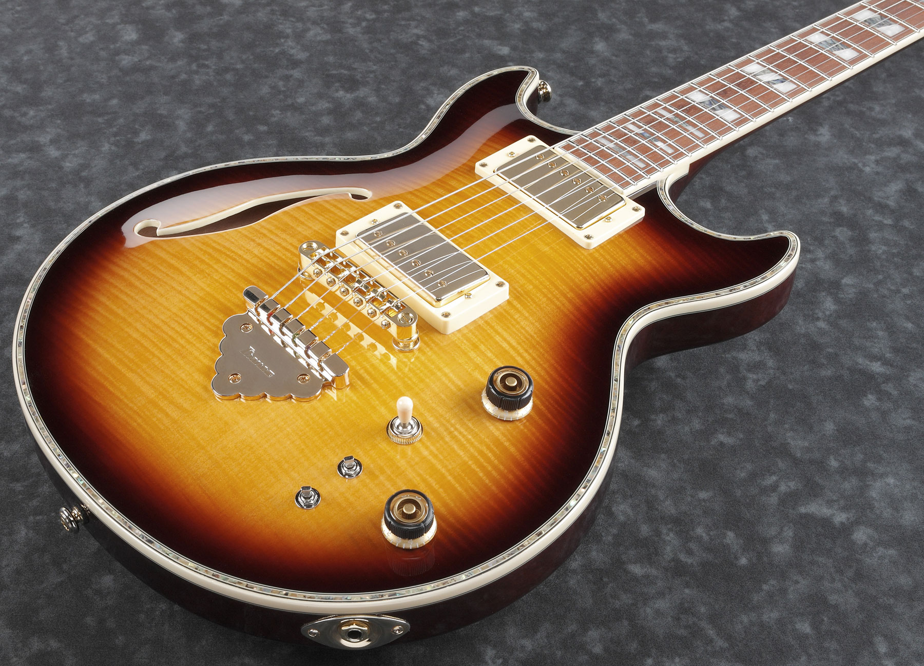 Ibanez Ar520hfm Vls Standard Hh Ht Jat - Violin Sunburst - Hollowbody E-Gitarre - Variation 2