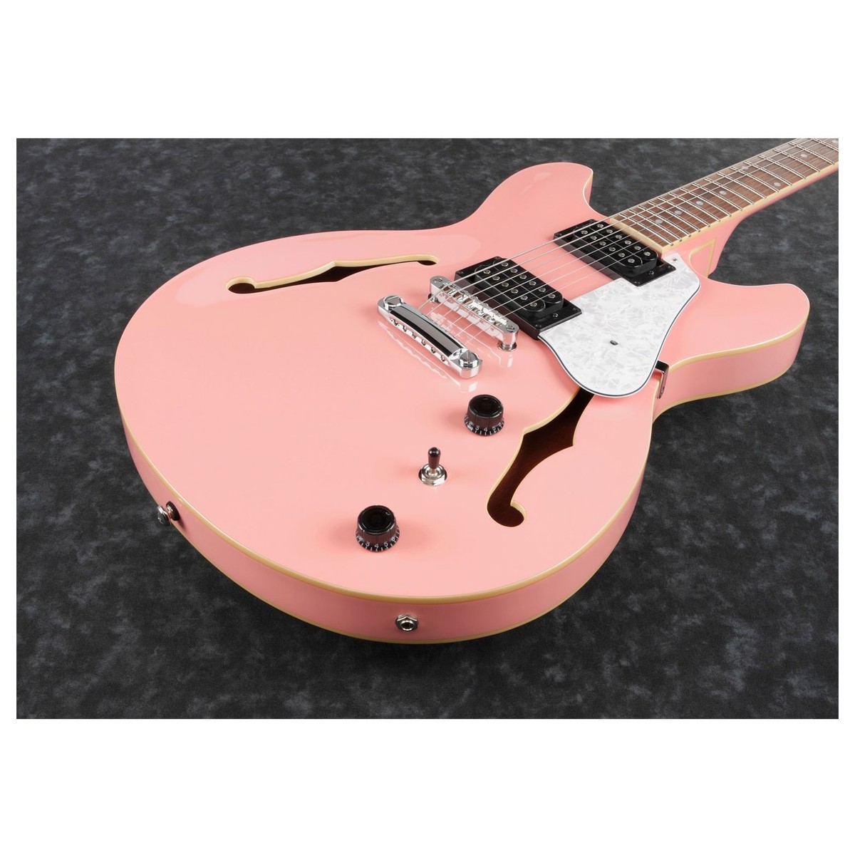 Ibanez As63 Crp Artcore Hh Ht Lau - Coral Pink - Semi-Hollow E-Gitarre - Variation 1