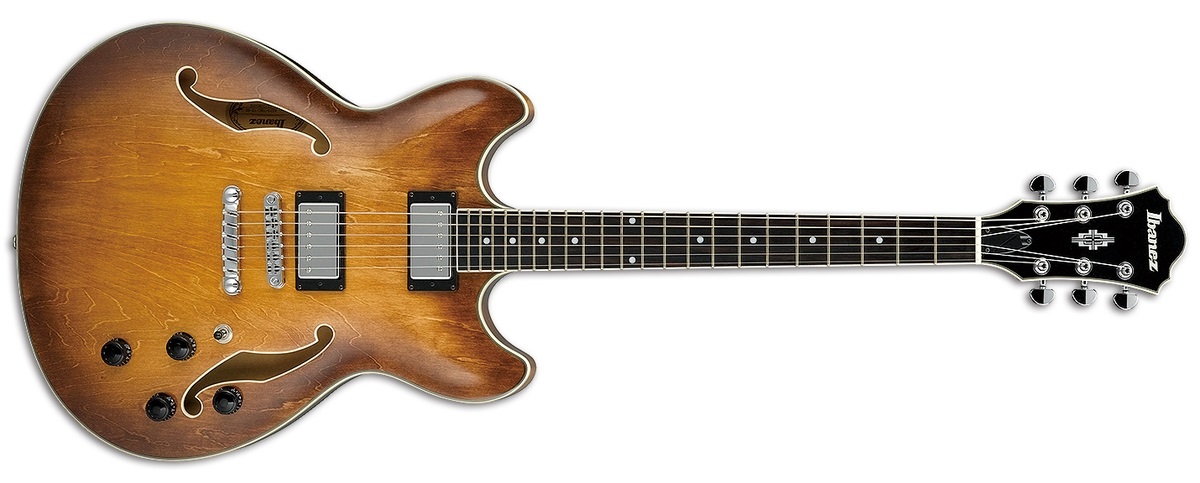 Ibanez As73 Tbc Artcore Hh Ht Lau - Tobacco Brown Sunburst - Semi-Hollow E-Gitarre - Variation 1