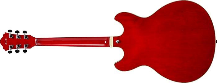 Ibanez As73 Tcd Artcore Hh Ht Noy - Transparent Cherry Red - Semi-Hollow E-Gitarre - Variation 1