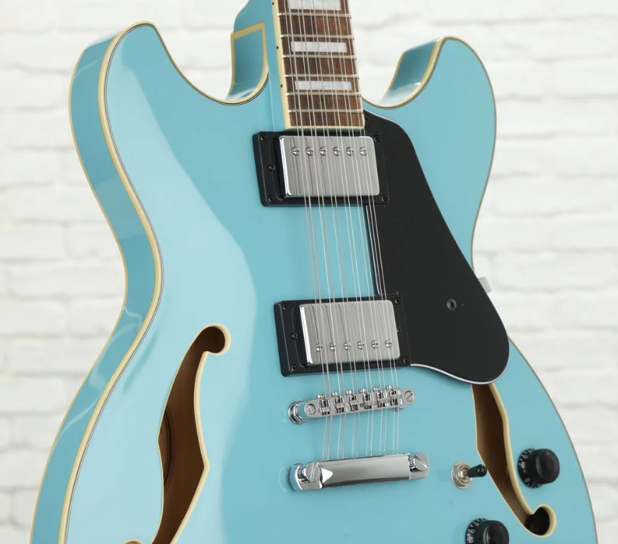 Ibanez As7312 Mtb Artcore 12-cordes Hh Ht Lau - Mint Blue - Semi-Hollow E-Gitarre - Variation 1