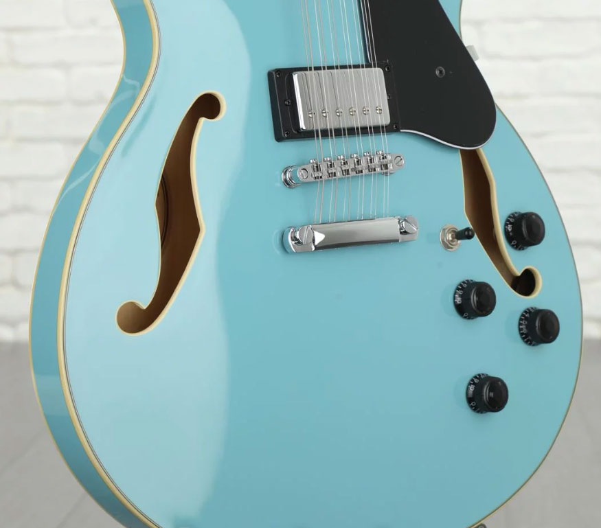 Ibanez As7312 Mtb Artcore 12-cordes Hh Ht Lau - Mint Blue - Semi-Hollow E-Gitarre - Variation 2