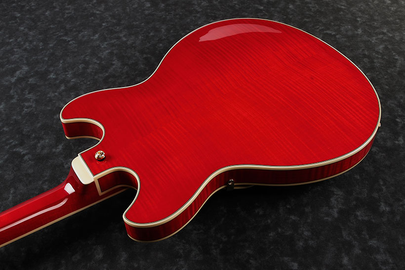 Ibanez As93fm Tcd Artcore Expressionist Hh Ht Eb - Trans Cherry Red - Semi-Hollow E-Gitarre - Variation 2