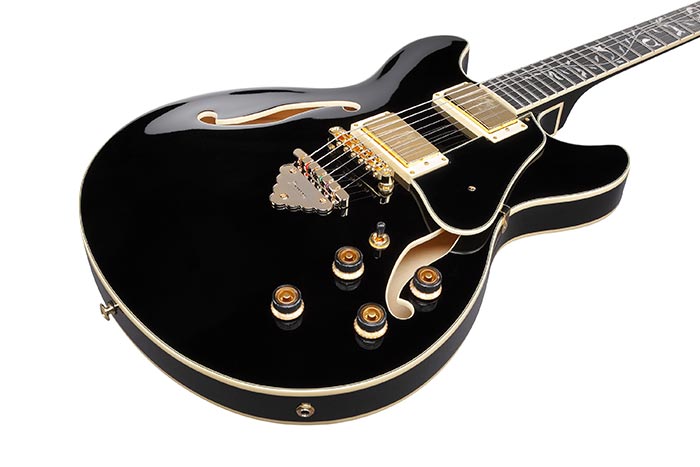 Ibanez As93sp Bk Artcore Expressionist 2h Ht Eb - Black - Semi-Hollow E-Gitarre - Variation 2