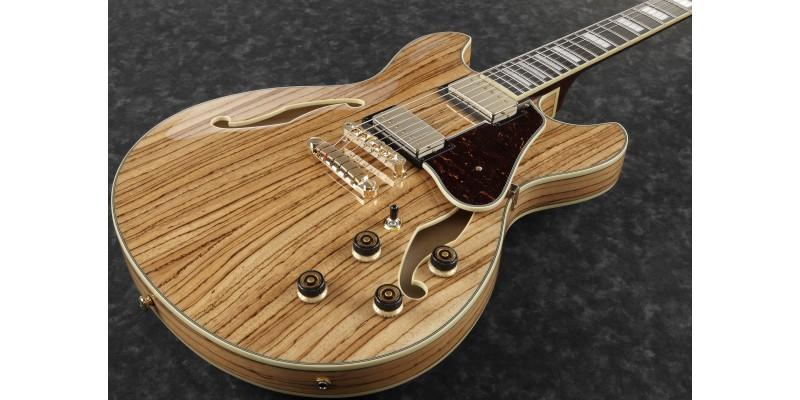 Ibanez As93zw Nt Artcore Expressionist Hh Ht Eb - Natural - Semi-Hollow E-Gitarre - Variation 2