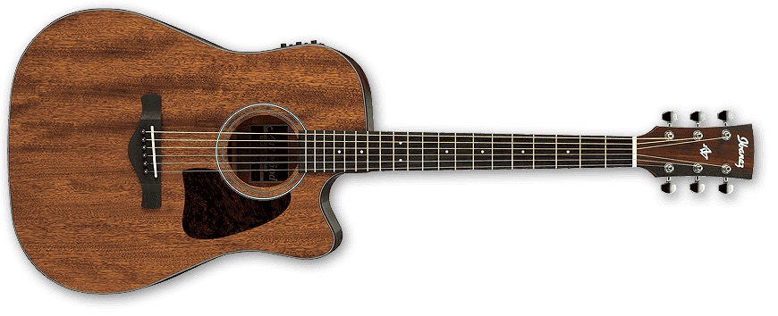 Ibanez Aw54ce Opn Artwood Dreadnought Cw Tout Acajou Rw - Open Pore Natural - Elektroakustische Gitarre - Variation 1